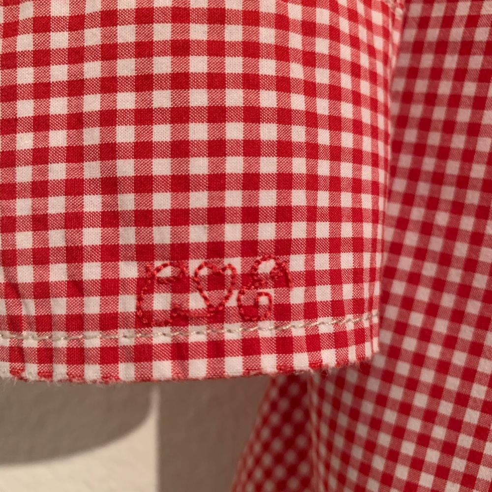CURRENT/ELLIOTT The perfect shirt red gingham 1 S - Picture 8 of 8